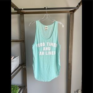 Victoria Secret Pink Good Times Tun Lines Tank